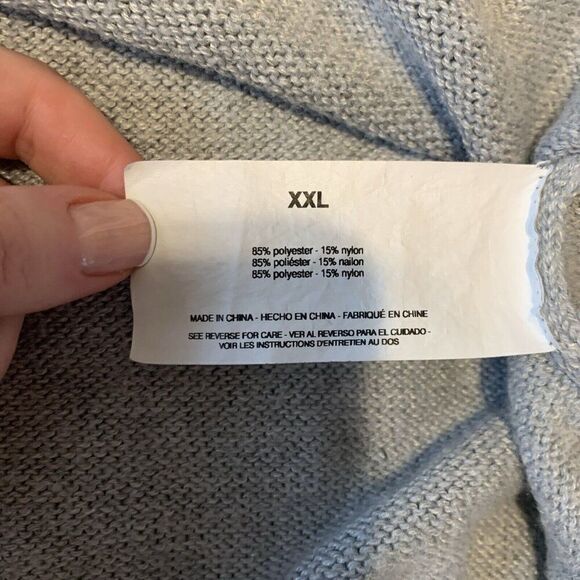 Ella Moss Anthropologie Solid Gray Long Sleeve Crew Neck Knit Sweater Xxl - Picture 4 of 4